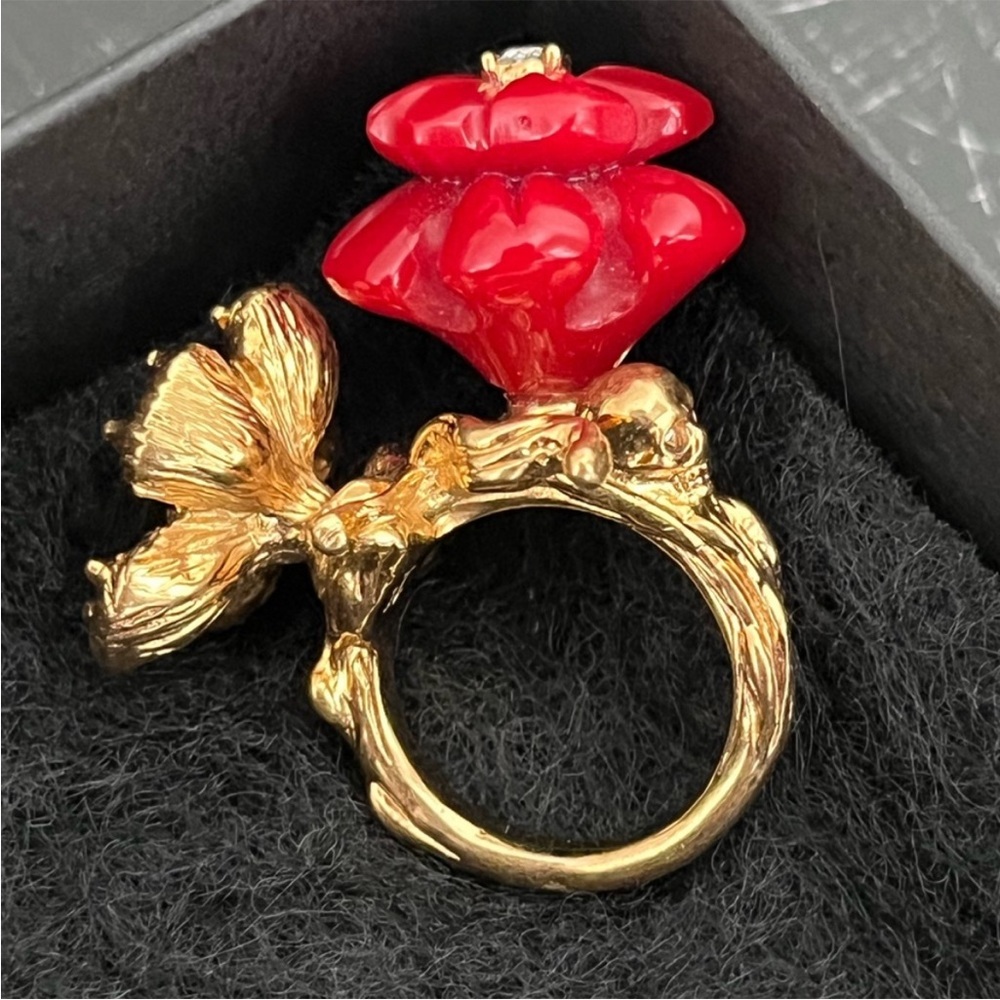 Alexander McQueen Flower Ring - Picture 5 of 16